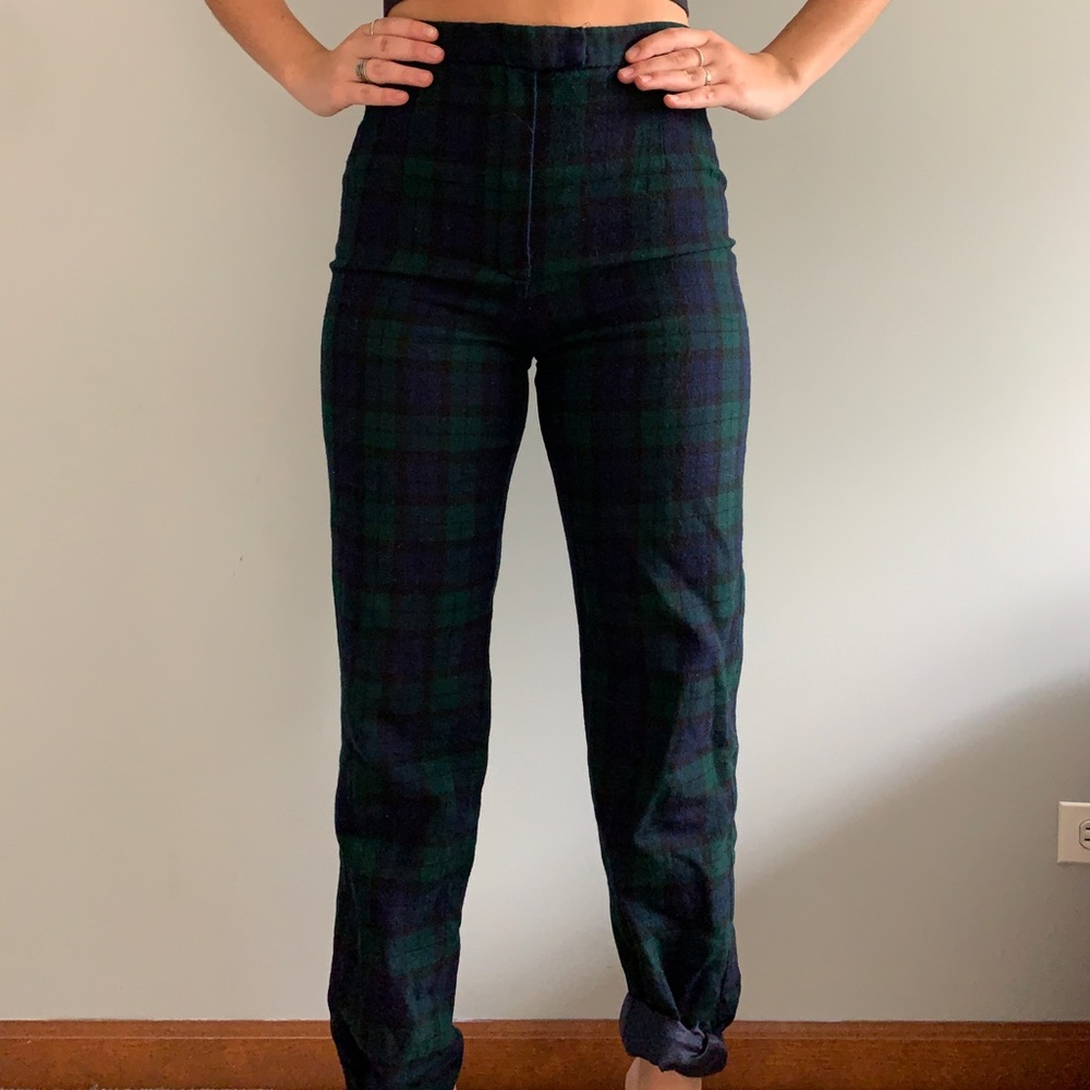 Vintage plaid pants